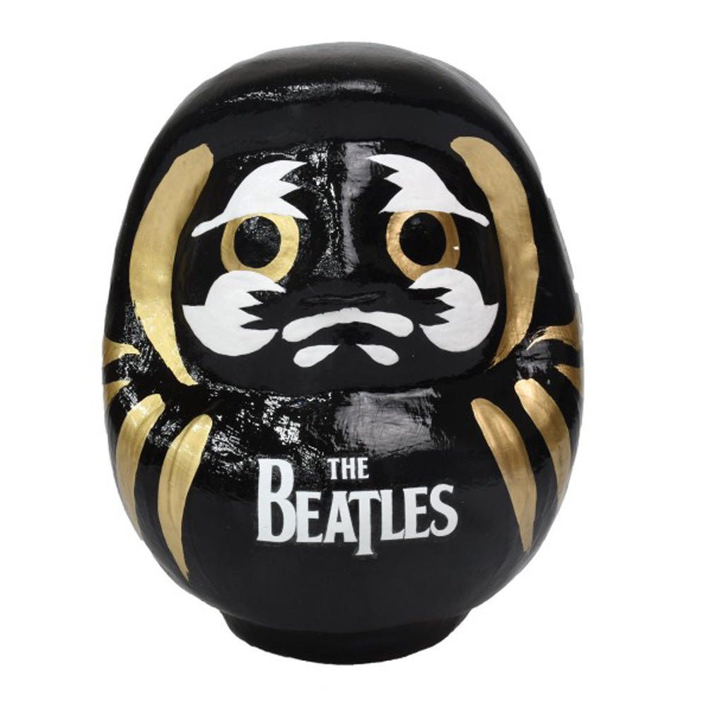 THE BEATLES ビートルズ (結成 65周年 ) - meets Japanese traditional craft Album debut 60th anniversary / ダルマ / ロゴ / 中 / 黒色 / インテリア置物 - PGS